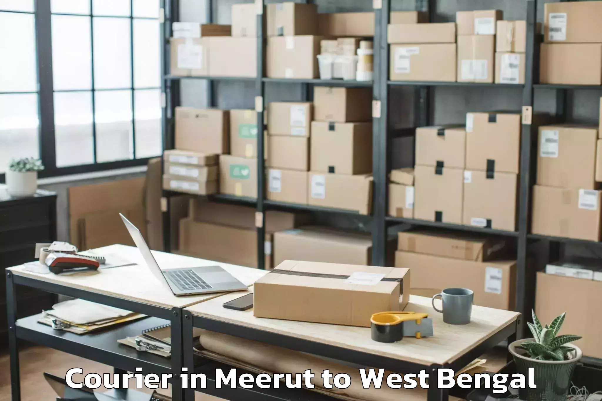 Affordable Meerut to Basirhat Courier